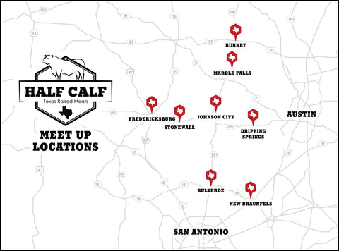 Half a Calf Meet Up Locations