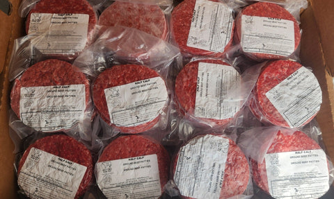 Dry Aged Premium Ground Beef Patties - Half Calf