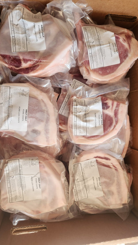 Texas Hill Country Raised Pork Chops - Half Calf