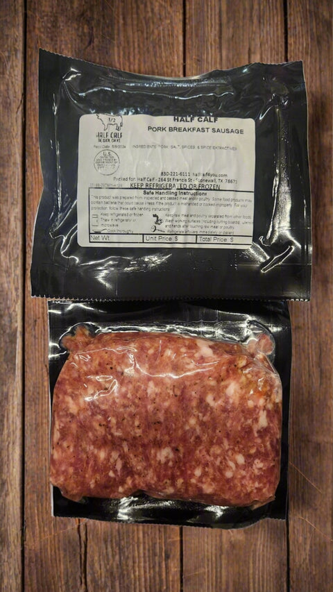 Texas Hill Country Small Batch Pork Breakfast Sausage - Half Calf